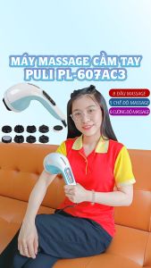 [HCM]Máy Massage Cầm Tay Pin Sạc 8 Đầu Puli PL-607DC3