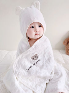 XIAOGUDUN | Pure Cotton Six Layer Hooded Baby Bath Towel