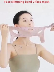 Dây Đeo Mặt Nạ Hình Chữ V Đàn Hồi Băng Định Hình Mặt Giảm Mỡ Nọng Cằm Nâng Cơ Mặt Chất Liệu Cao Su Leica
