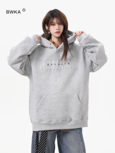 BWKA | Letter Print Hoodie Sweater Heavyweight Warmth