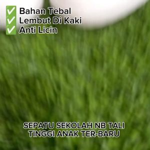 Sepatu Sekolah Sneaker Tinggi Laki-Laki & Perempuan Tempel NB KLS