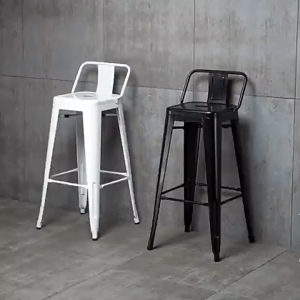 Metal High Chair Tolix Metal Kitchen Bar Chair High Bar Stool Bar Chair Cafe Restaurant Outdoor Metal bar stool Furniture