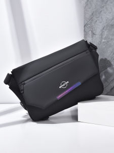 Quick Release Buckle Single Shoulder Crossbody Bag for Men Casual Commuting Fashionable Waterproof Oxford Fabric Backpack