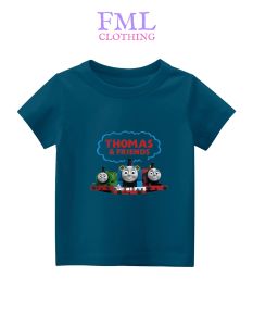 Kaos Anak-Anak Gambar Thomas & Friends Viral (usia 2-10 Tahun) Katun PE
