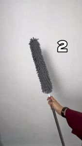 Extra Long Microfiber Duster (280cm) with Extendable Bendable Long Duster Cleaner Ceiling fan Duster Microfibre Duster超长伸缩除尘掸