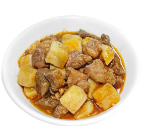 Room temperature potato and beef cooking bag heated and ready to eat topped with rice 600g 1000g    土豆牛肉