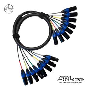 Kabel Snake isi 8 Chanel Kabel Snake 8ch komplit dengan Jack male dan female kabel Spl