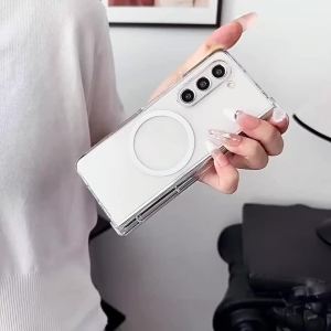 Transparent Magnetic Wireless Charging Phone Case Hinge Protection for Samsung Galaxy Z Fold 8 Ultra 7 6 5 4 3 Fold6 Fold7 Fold8