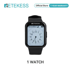 Retekess TD113 Wireless Calling System with TD004 Call Button IP67 Waterproof Touch Screen Watch Pager Service Pager for Restaurant Warehouse Factory Workshop