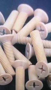 5pcs M2 M3 M4 M5 PEEK Cross Phillips Flat Countersunk Head Screw Bolt GB819 High Temperature Resistant Plastic Corrosion-re