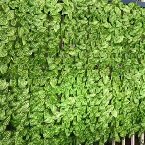 Faux Hedge Privacy Fence Artificial Leaves Wall Panel UV Resistant Outdoor Garden Decor