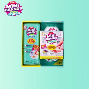 Bandai | New ZURU 5 Surprise Mini Brand Refrigerator Ball Series Blind Box Toys Mysterious Collection Mini Brands Fill the Fridge Brands