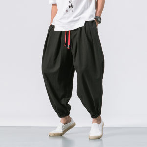 FGKKS New Oversize Men Loose Harem Pants Autumn Chinese Overweight Sweatpants Quality Casual Brand Trousers Male