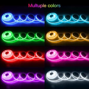 Angelila COB RGB dây đèn LED 12V 24V DC 756 đèn Led 1m 2m 3M 4M 5m mật độ cao linh hoạt Fob Băng Ribbon đèn cho giáng sinh Nhà Bên phòng đèn Đèn trang trí