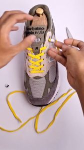 MR Shoelaces EF12 Elastic Yellow Kuning Tali Sepatu Flat Elastis Gepeng 80cm 100cm 120cm 150cm