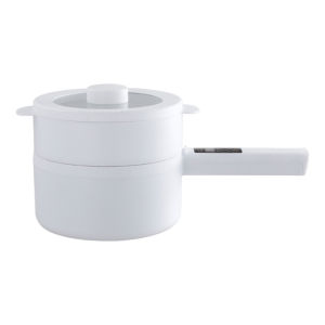 [Vodool Tool Outlet] Electric Hot Pot Boil Dry Protection Nonstick Pan with Steamer Multi-function Cooker for Noodles Steak Eggs Stir Frying