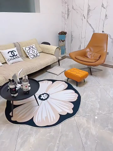 Leather Pier Light Luxury High Sense Small Stool for Shoe Living Room Coffee Table Sofa Household Foot Stool