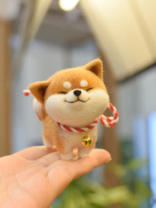 Handmade Wool Felt DIY Cute Little Dog Doll Material Kit Shiba Inu Golden Retriever Husky Bichon Pet Supplies Crafts Kit