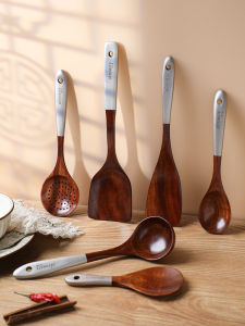 TINY HOME | Non-stick Teak Cooking Utensil Set