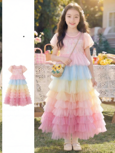 ZIRUIBABA | Beautiful Princess Summer Dress for Girls