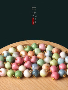 Nút Ngọc Trai Phong Cách Trung Hoa Nút Tròn Bằng Hạt Ngọc Trai Pha Lê Màu Hồng Cho Áo Sơ Mi Áo Sơ Mi Hanfu Trung Hoa