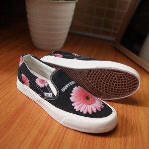 Brick Mansions - Slip On Mission Ballerina Black White Sepatu Sneakers Casual Pria Wanita