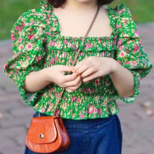 (LOLI-JKT) BS-309 SET ANAK CEWEK CRINKLE HIJAU KERUT DADA SIZE 100-140