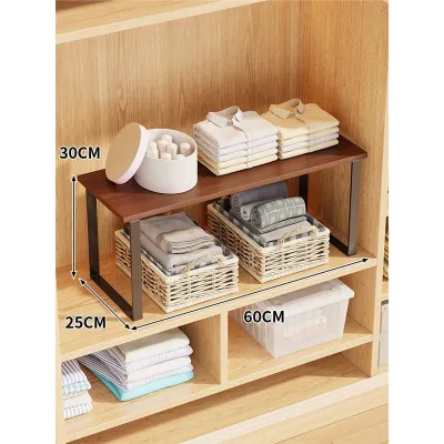 XUNHUAI | Layered Space-saving Wooden Shelf for Cabinets