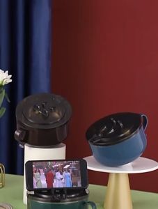 Tô Mì Ăn Liền inox 304 Tô Cơm Bát Cơm Sinh Viên Có Nắp Lọc Nước Tiện Lợi Có Chỗ Kê Điện Thoại Trên Nắp Sáng Tạo