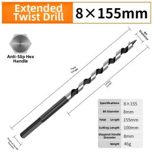 DAIENGONGJU | Woodworkers Deep Hole Drill Bit Hex Shank