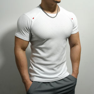Moisture-wicking Mesh Breathable Fitness T-Shirt