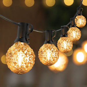 25/66ft Sáng Tạo G40 Đèn dây IP45 Không Thấm Nước Thay Đổi Độ Sáng Kết Nối Cổ Tích Đèn Ngoài Trời Cho trang trí đám cưới Vườn Cây