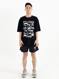 Moutley Kaos Pria Lengan Pendek Oversized Fit Katun 20s Change OL-CM400125