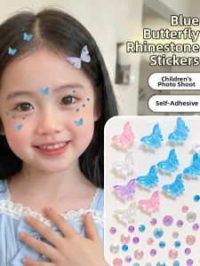 Gemstone Butterfly Face Sticker