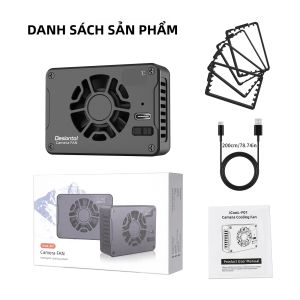 Quạt Tản Nhiệt Camera F01 Cập Nhật Mới Hỗ Trợ Quay Phim 4K Tương Thích Với Sony ZV-E1 R6 Mark II FUJIFILM XT4 Nikon