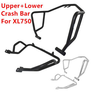 Motorbike For Honda XL750 Transalp 2023 2024 Lower Upper Stainless Steel Engine Bumper Guard Crash Bar Frame Protector