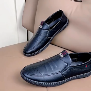 Slip On Pria Kulit Sepatu Pantofel Formal Sepatu Casual Sepatu Kerja Shoes