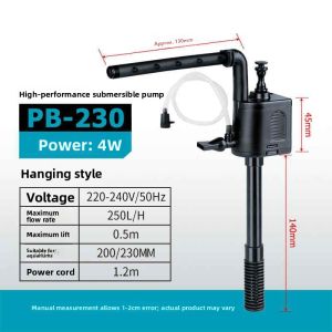 FEIZHUXIANSEN | Water Purification & Oxygenation Fish Tank Filter 3-in-1