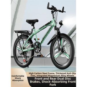Xianxinchang | Shock Absorption Disc Brake Variable Speed Childrens Mountain Bike 20 Inch