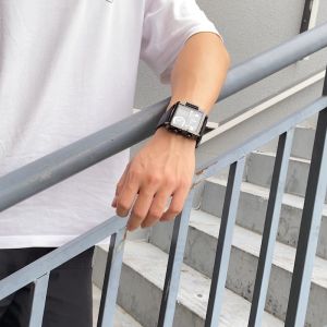 OLEVS merek resmi Autentik jam tangan pria anti air cowok keren original asli import elegan mewah dewasa terbaru Santai Mode  bercahaya Jam tangan kuarsa Tali kulit buat gaya kado untuk pacar cowok