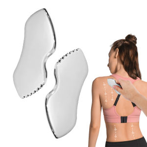 Salorie Gua Sha Công Cụ Nạo Bằng Thép Không Gỉ Mát Xa Mặt Nâng Cơ Mặt Chống-Da Lão Hóa Thắt Chặt Làm Mát Kim Loại Đường Viền Giảm Bọng