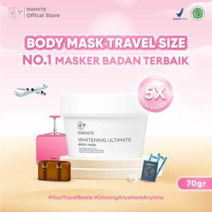 ISWHITE Masker Badan (Body Mask Whitening Ultimate) Pencerah Badan Seluruh Tubuh - Menghilangkan Bekas Luka