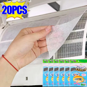 20Pcs Air Conditioner Filter Paper / Cuttable Anti-dust Net Cleaning Purification Air Conditioner Parts / Air Purifier Dust Filter / Anti-Dust Air Condition Outlet Filter Net