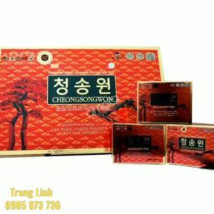 Tinh dầu thông đỏ hàn quốc Cheongsongwon chính hãng hộp đỏ 180 viên - Phòng mỡ máu tim mạch huyết áp ung thư - tranglinh