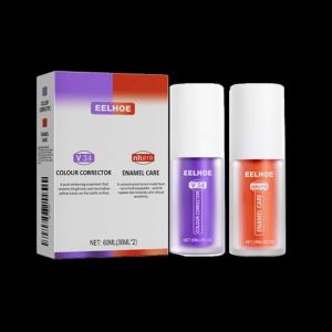 EELHOE | V34 Purple Teeth Whitening Toothpaste & Kit – Remove Plaque & Stains Deep Cleaning Oral Care for Fresh Breath Home Care Set