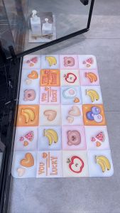 พรมเช็ดเท้า พรมไดอะตอม3มิติ ถูกปรับปรุงพิมพ์ลายสามมิติ ซึมซับน้ำดี ราคาถูกประจำ พร้อมส่ง XD-A1