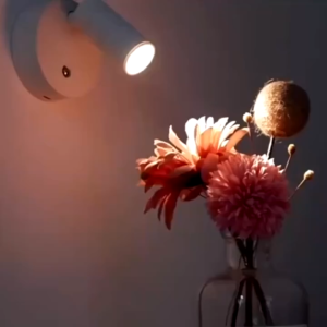 【Free Punch】 Magnetic Base USB RechargeableLED Cordless Wall Light Touch Switch Black White Gold Silvery Dimmable Bedside Lamp For Reading Led Night Light USB Charging Motion Sensor Round Energy-saving Led Lamps For Corridor Home Bathroom