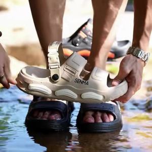 สินค้าแตะผู้ชายพื้นนุ่มพิเศษ กันลื่นมั่นคง ทนการเสียดสีสูง รู้สึกสบายเท้า ใช้งานขับรถกับเที่ยวหาด