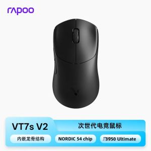 Rapoo VT7s V2 VT7 V2 Dual 8K Chuột Chơi Game Không Dây Nhẹ Công Thái Học 750H Pin PAW3955 Cảm Biến Dành Cho Tay Vừa Đến Lớn