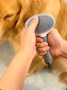 Spring Go One-Click Pet Hair Removal Brush for Cats & Dogs